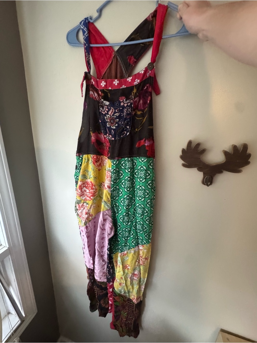 Sacred Threads Patchwork Overalls/Jumpsuit